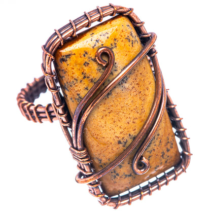 Picture Jasper Ring Size 8.25 (Oxidized Copper)