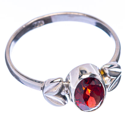 Garnet Dainty Ring Size 6 (925 Sterling Silver) R145016