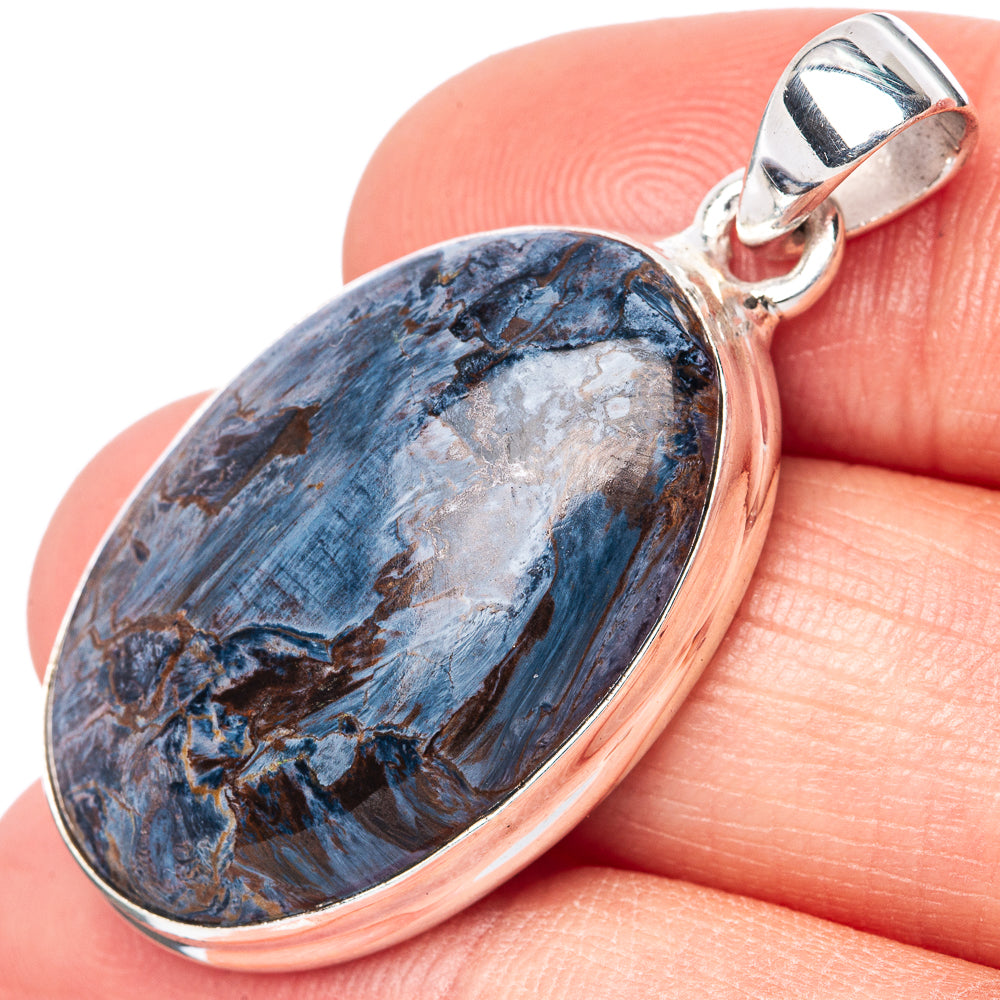 Pietersite Pendant 1 1/2" (925 Sterling Silver) P42801