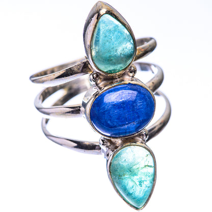 Kyanite, Blue Fluorite Ring Size 8.25 (925 Sterling Silver) R140711