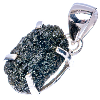 Raw Seraphinite Pendant 1" (925 Sterling Silver) P41494