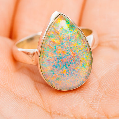 Sterling Opal Ring Size 7.75 (.925 Sterling Silver)