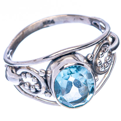 Blue Topaz Dainty Ring Size 6 (925 Sterling Silver) R145064