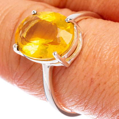 Rare Mexican Fire Opal Ring Size 9 (925 Sterling Silver) R146690