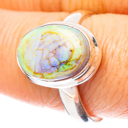 Rare Sterling Opal Ring Size 9 (925 Sterling Silver) R4453