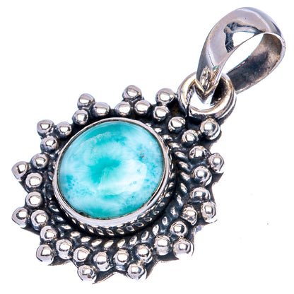 Larimar Dainty Pendants 1" (925 Sterling Silver) P42247