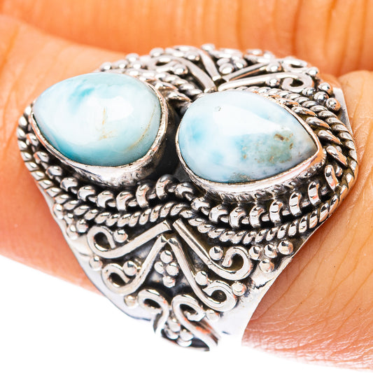 Larimar Ring Size 7.25 (925 Sterling Silver) R4249