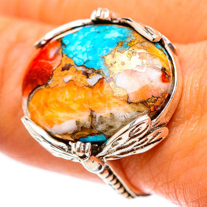 Spiny Oyster Turquoise Ring Size 8.75 (925 Sterling Silver) RING139003