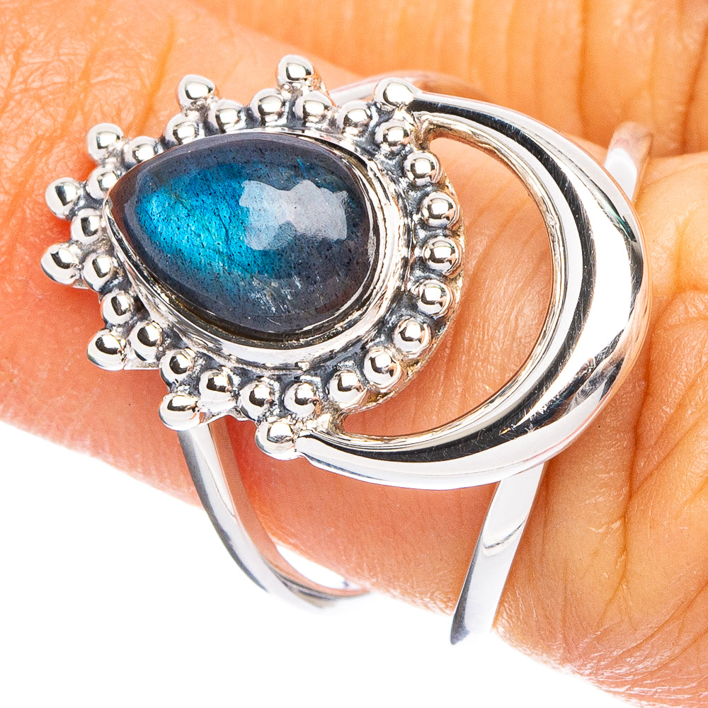 Labradorite 925 Sterling Silver Premium Ring Size 5.75 (925 Sterling Silver) R6482