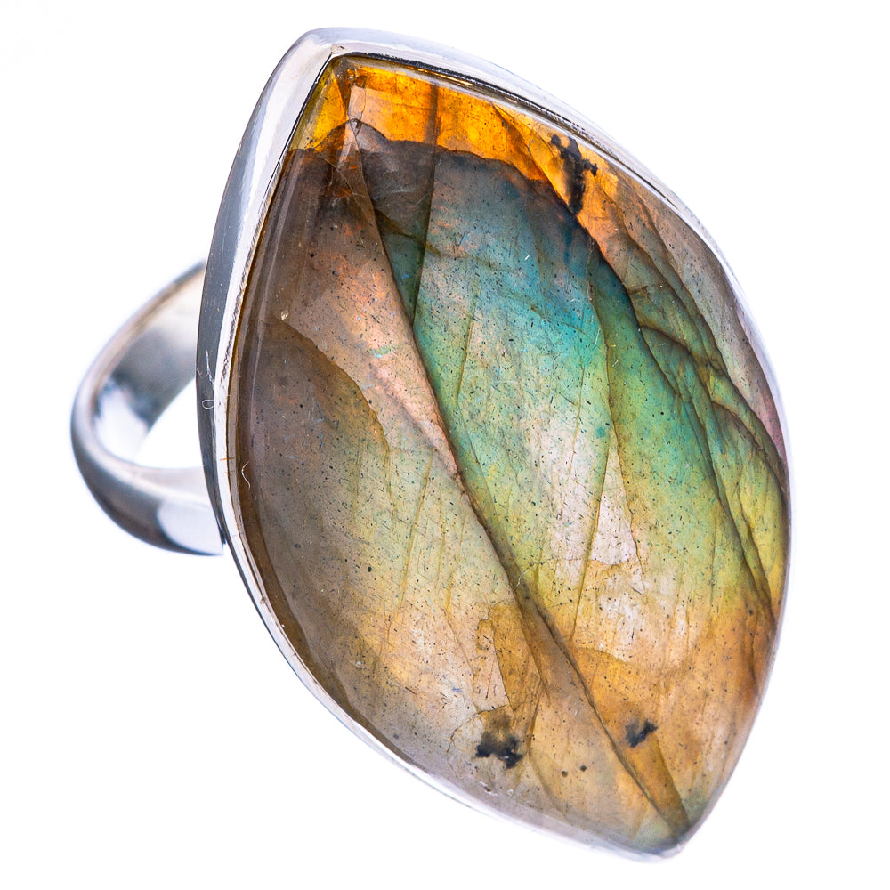 Labradorite Ring Size 8.5 (925 Sterling Silver) R4643