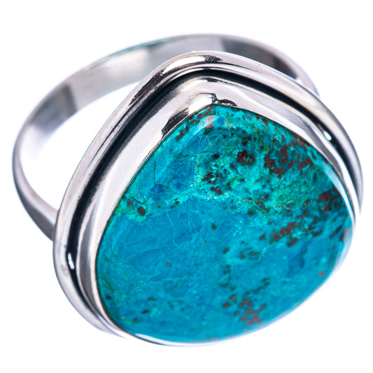 Sterling silver ring with oval turquoise-blue gemstone, raised bezel on band