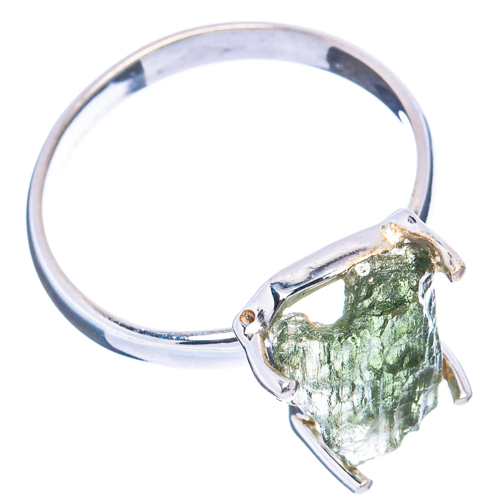 Rare Moldavite Ring Size 9.75 (.925 Sterling Silver)
