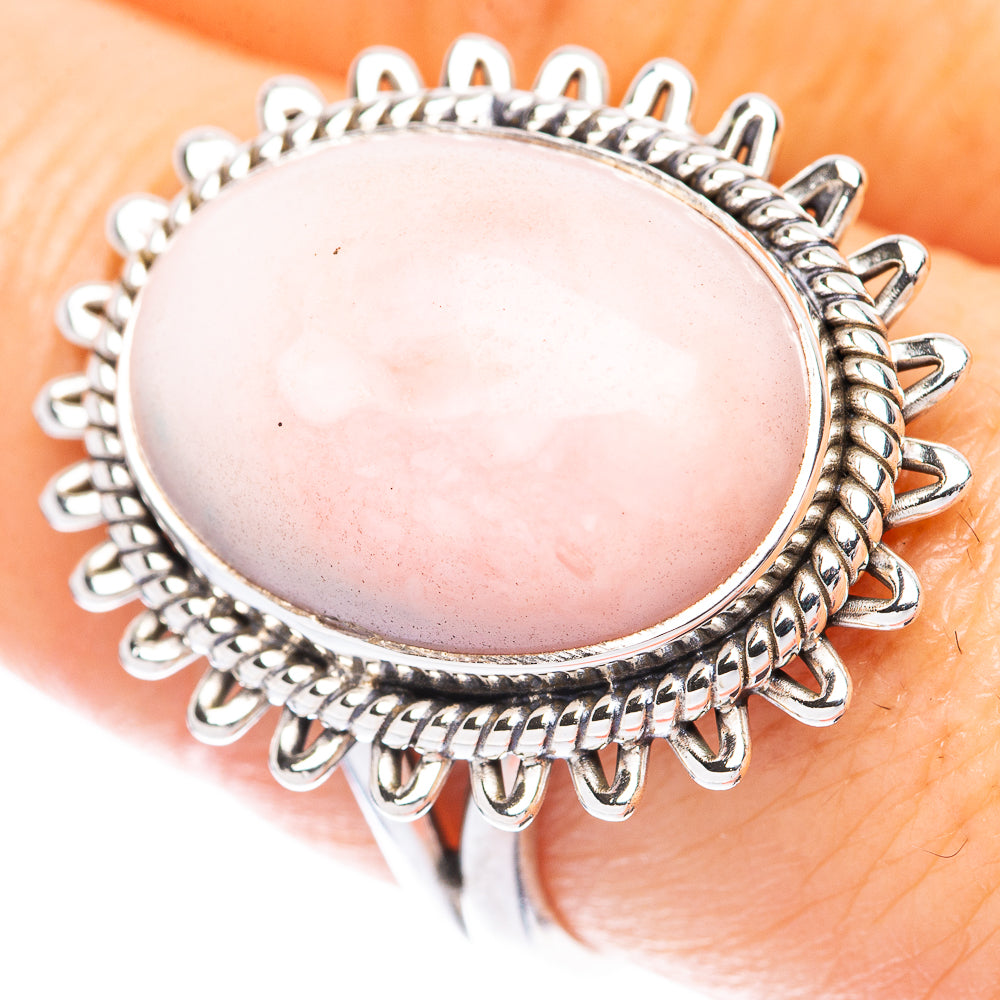 Pink Opal Ring Size 8.75 (925 Sterling Silver) R2117