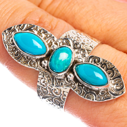 Large Sleeping Beauty Turquoise Ring Size 9 (925 Sterling Silver) R144353