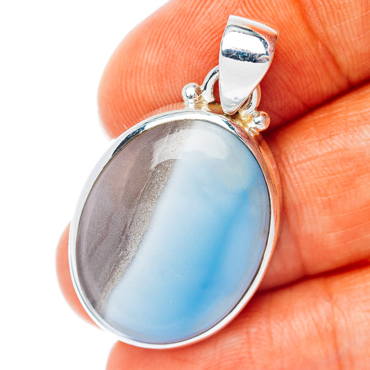Owyhee Opal Pendant 1 3/8" (.925 Sterling Silver)