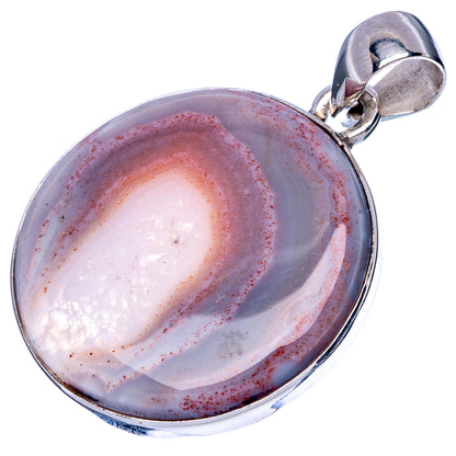 Botswana Agate Pendant 1 3/8" (925 Sterling Silver) P42221