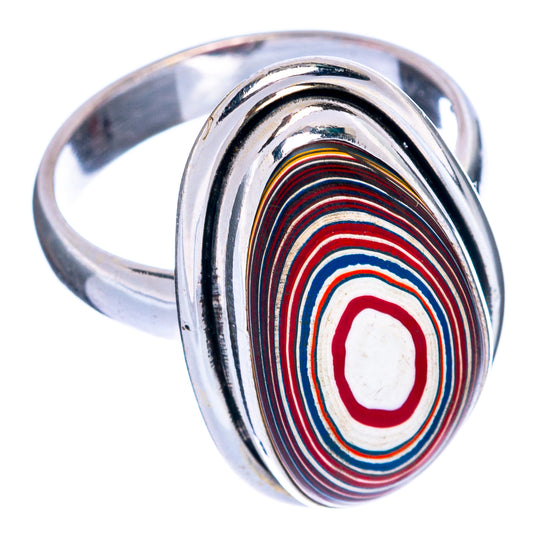 Fordite Ring Size 7 (925 Sterling Silver) R144409