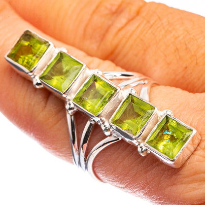 Large Peridot Ring Size 8 (925 Sterling Silver) R143057