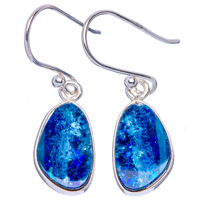 Rare Doublet Opal Earrings 1 1/8" (925 Sterling Silver) E1931