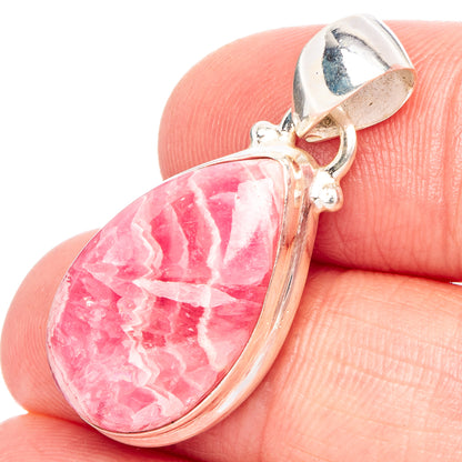 Rhodochrosite Pendant 1 1/4" (.925 Sterling Silver)
