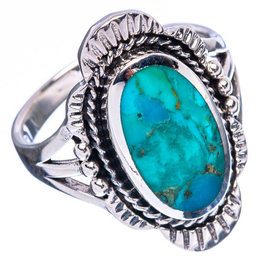 Rare Arizona Turquoise Ring Size 6 (925 Sterling Silver) R3352