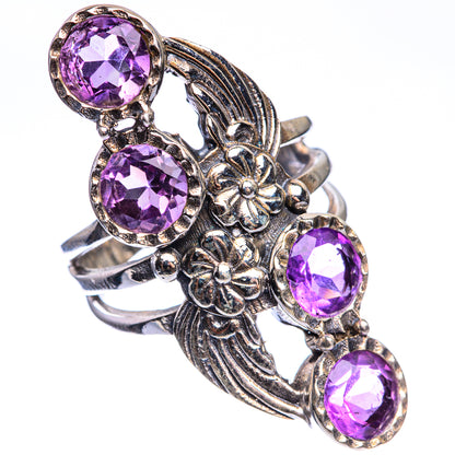 Faceted Amethyst Ring Size 6 (925 Sterling Silver) RING143447