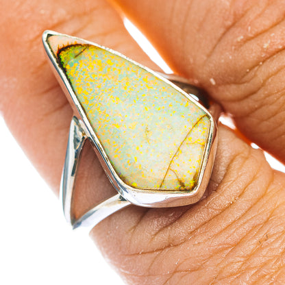 Premium Sterling Opal Ring Size 8 (.925 Sterling Silver)