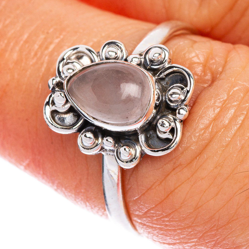 Rose Quartz Dainty Ring Size 7 (925 Sterling Silver) R147201