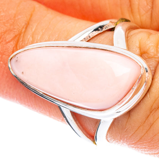 Pink Opal Ring Size 6 (925 Sterling Silver) R6822