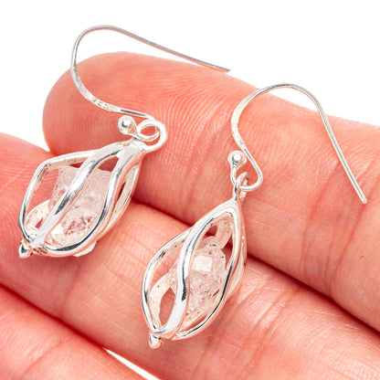 Herkimer Diamond Earrings 1 1/4" (925 Sterling Silver) E433399