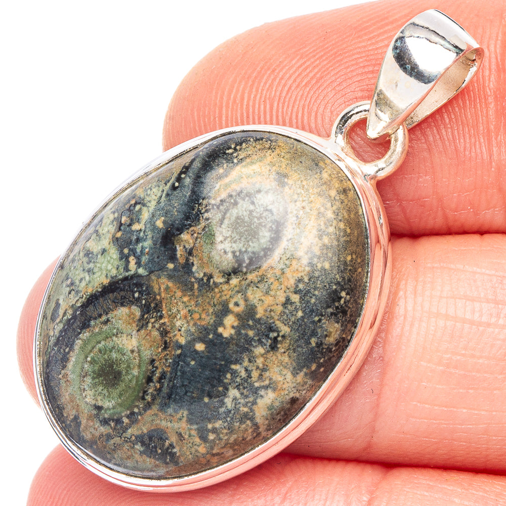 Galaxy Stone Pendant 1 3/8" (925 Sterling Silver) P43999
