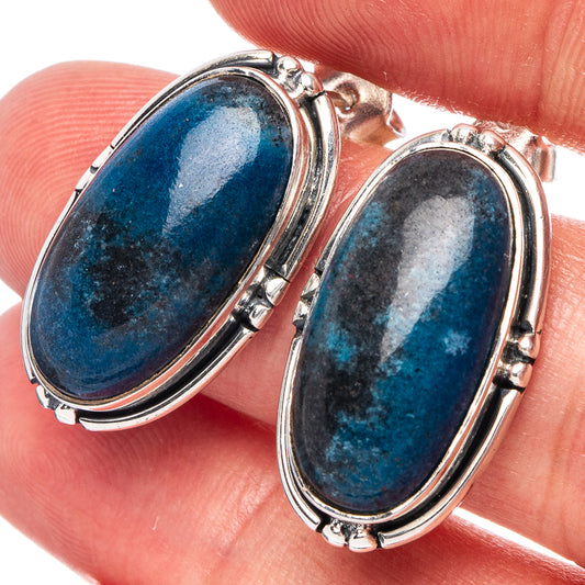 Apatite 925 Sterling Silver Earrings 7/8" (925 Sterling Silver) E2126