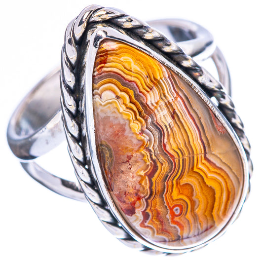 Laguna Lace Agate 925 Sterling Silver Ring Size 5.25 (925 Sterling Silver) R3906