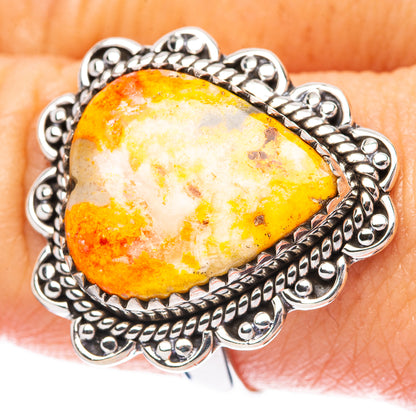 Bumble Bee Jasper Ring Size 8.75 (925 Sterling Silver) R3993