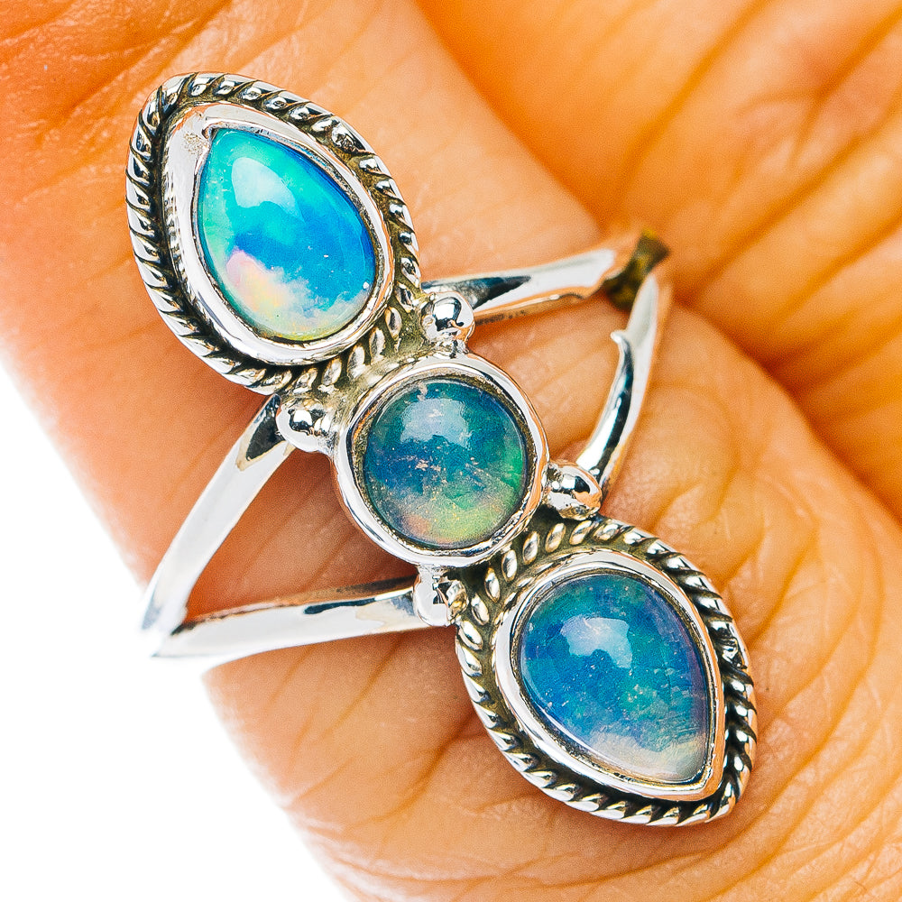 Ethiopian Opal Ring Size 6.5 (.925 Sterling Silver)