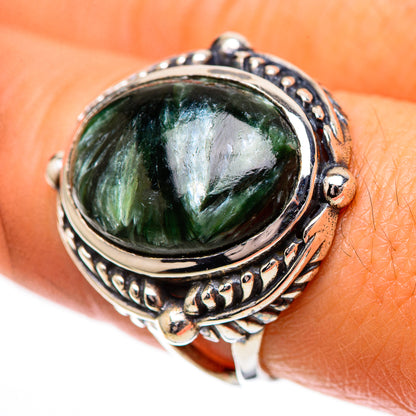 Seraphinite Ring Size 8.25 (925 Sterling Silver) RING138983