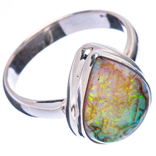 Rare Sterling Opal Ring Size 9 (925 Sterling Silver) R4414