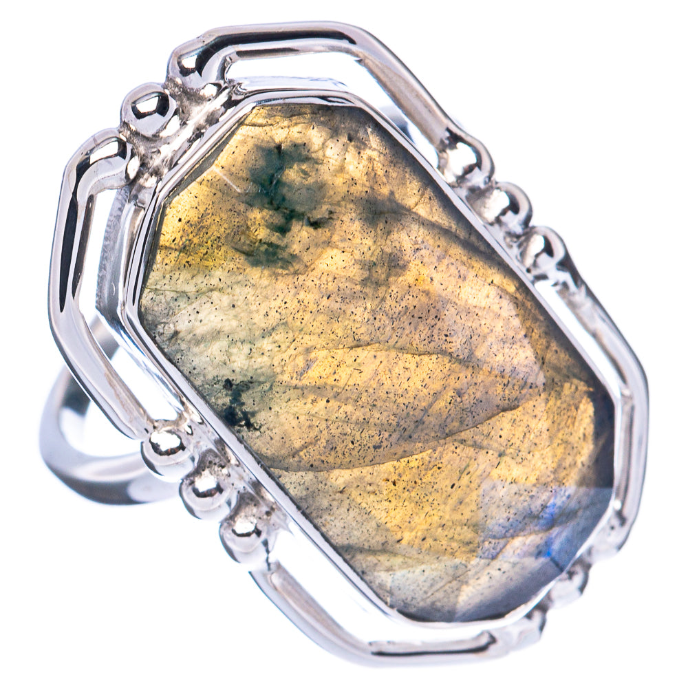 Premium Labradorite Ring Size 7.25 (925 Sterling Silver) R2582