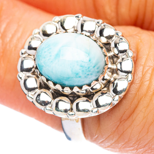 Larimar Ring Size 6.5 (925 Sterling Silver) R4534