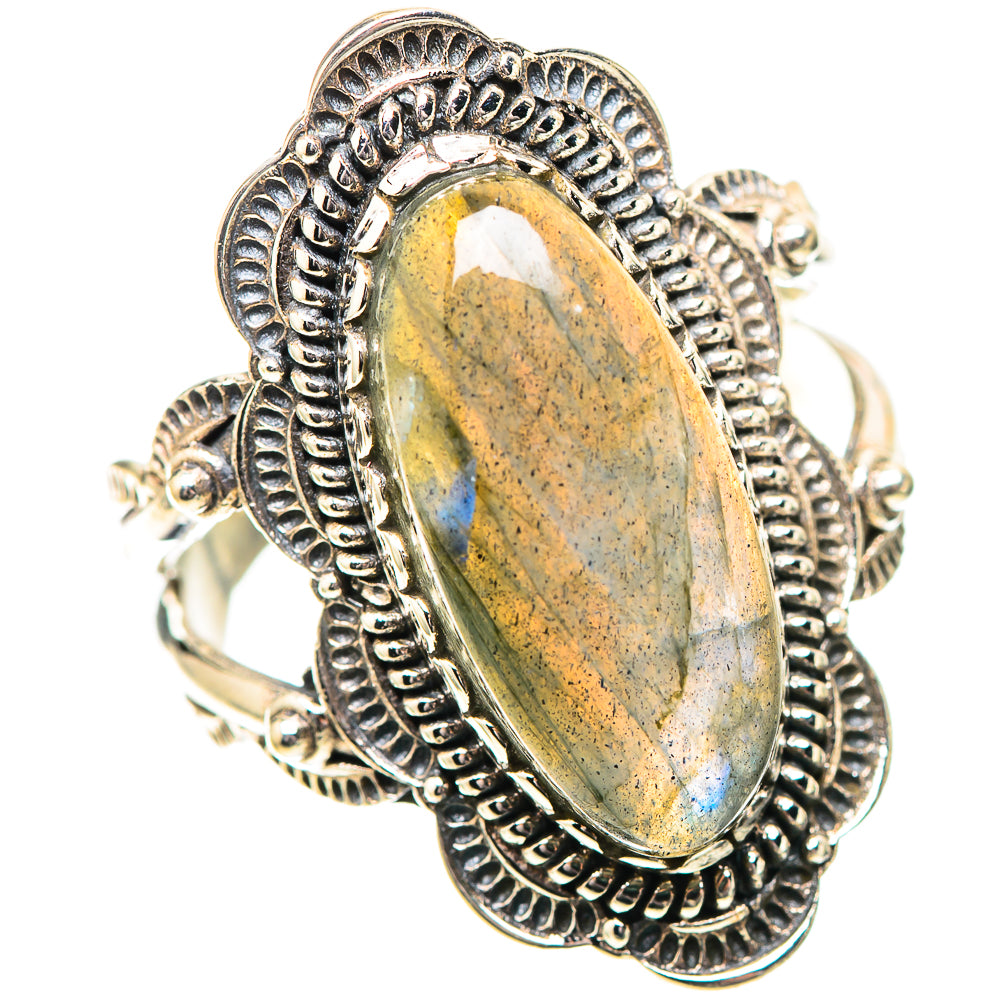 Labradorite Ring Size 8 (925 Sterling Silver) RING139008
