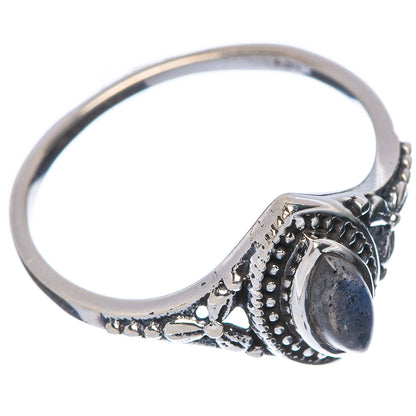 Labradorite Dainty Ring Size 8 (925 Sterling Silver) R145907