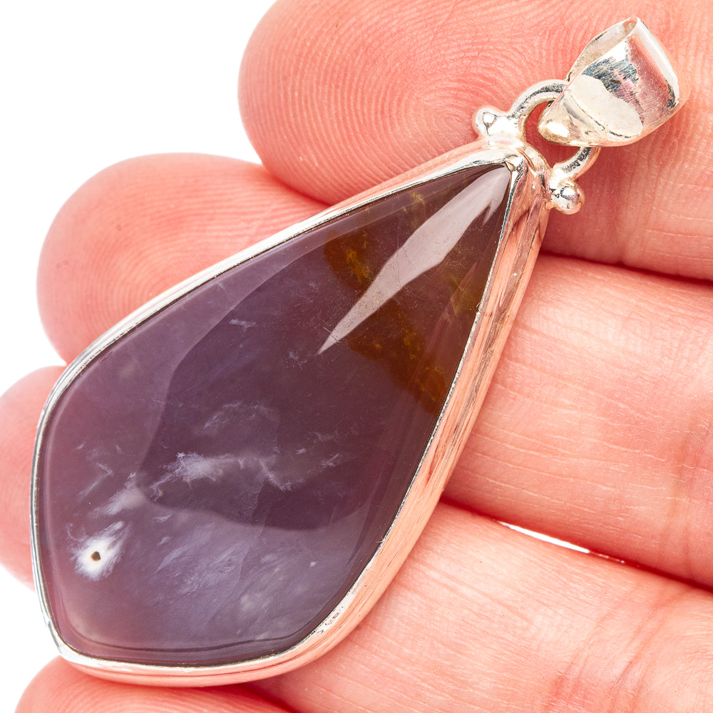 Rare Cacoxenite Amethyst Pendant 1 7/8" (925 Sterling Silver) P44424