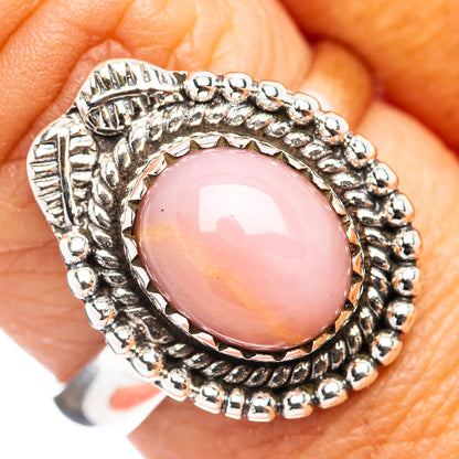 Pink Opal Ring Size 8 (.925 Sterling Silver)