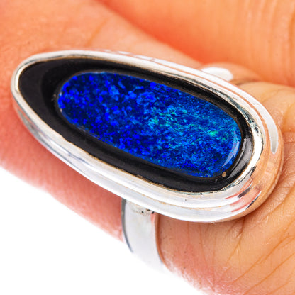 Rare Doublet Opal Ring Size 5 (925 Sterling Silver) R1413