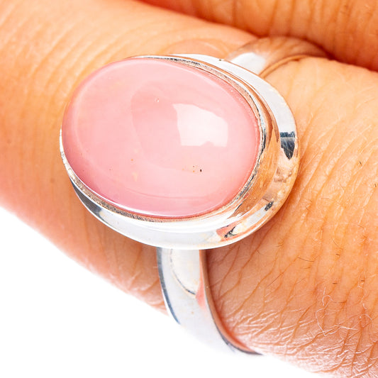 Pink Opal Ring Size 8.5 (925 Sterling Silver) R7267
