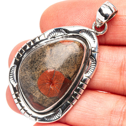 Premium Peanut Obsidian Pendant 1 7/8" (.925 Sterling Silver)