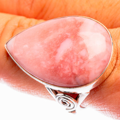 Large Pink Opal Ring Size 9.5 (925 Sterling Silver) R142181