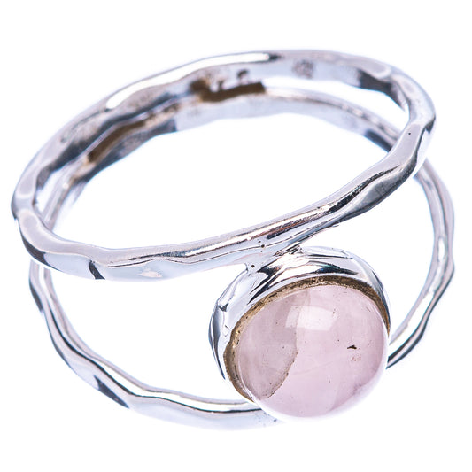Rose Quartz Dainty Ring Size 6.75 (925 Sterling Silver) R5853