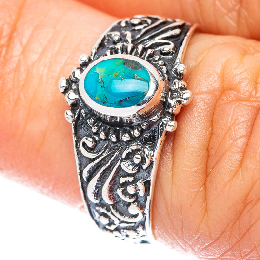 Rare Arizona Turquoise Ring Size 5.75 (925 Sterling Silver) R3395