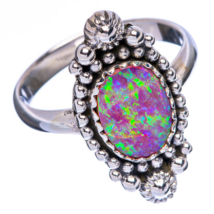 Synthetic Opal Ring Size 8.25 (925 Sterling Silver) R146118